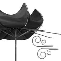 Wind Resistant Tilting Patio Umbrella