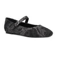 New York & Company Womens Page Square Closed Toe Ballet Flats