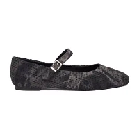 New York & Company Womens Page Square Closed Toe Ballet Flats