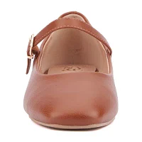 New York & Company Womens Page Square Closed Toe Mary Jane Shoes