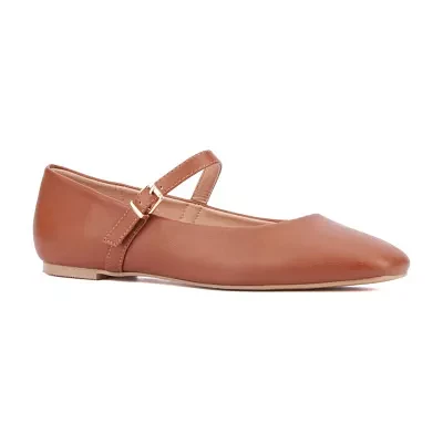 New York & Company Womens Page Square Closed Toe Mary Jane Shoes