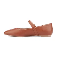 New York & Company Womens Page Square Closed Toe Mary Jane Shoes