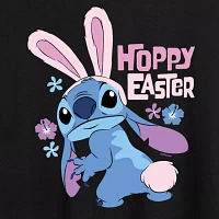 Juniors Womens Scoop Neck Short Sleeve Lilo & Stitch Graphic T-Shirt