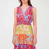 Sam And Jess Womens Sleeveless Floral Maxi Dress