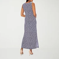 MSK Womens Sleeveless Floral Maxi Dress