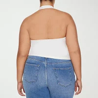 Forever 21 Womens Juniors Plus Halter Neck Sleeveless Tank Top
