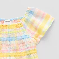 Okie Dokie Toddler & Little Girls Short Sleeve A-Line Dress