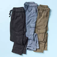 Thereabouts Little & Big Boys Fleece Straight Cargo Pant