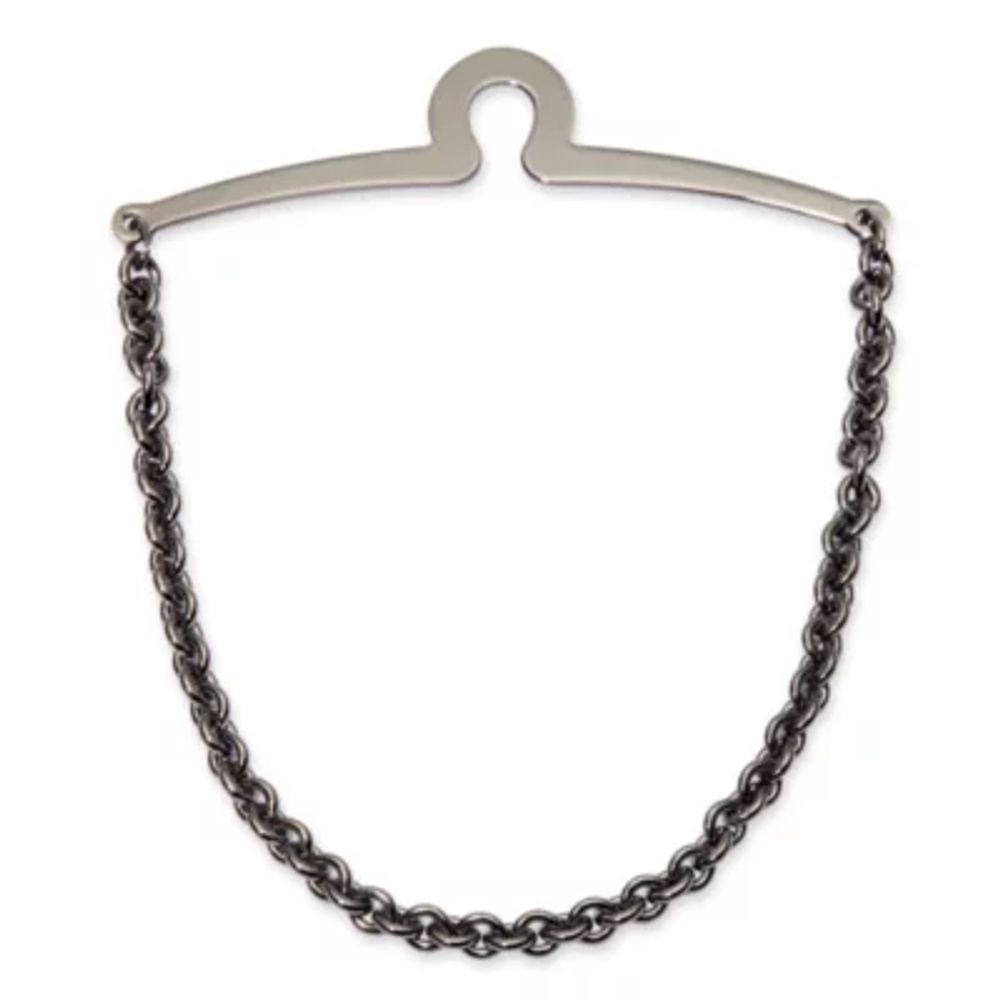 Gun Metal Cable Link Tie Chain