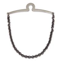 Gun Metal Cable Link Tie Chain