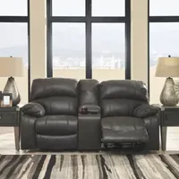 Signature Design by Ashley® Dunwell Power Reclining Loveseat With Console