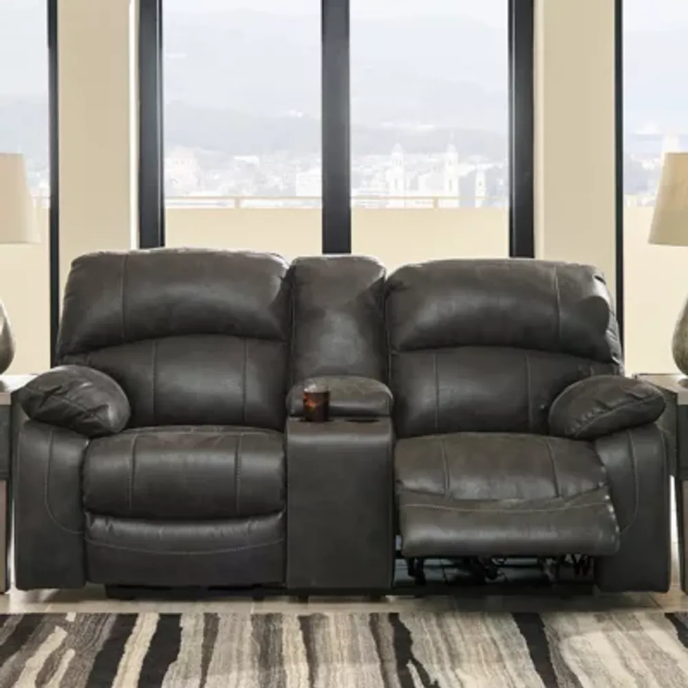 Signature Design by Ashley® Dunwell Power Reclining Loveseat With Console