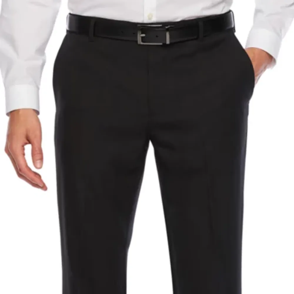 Van Heusen Traveler Slim Fit Mens Flat Front Pant