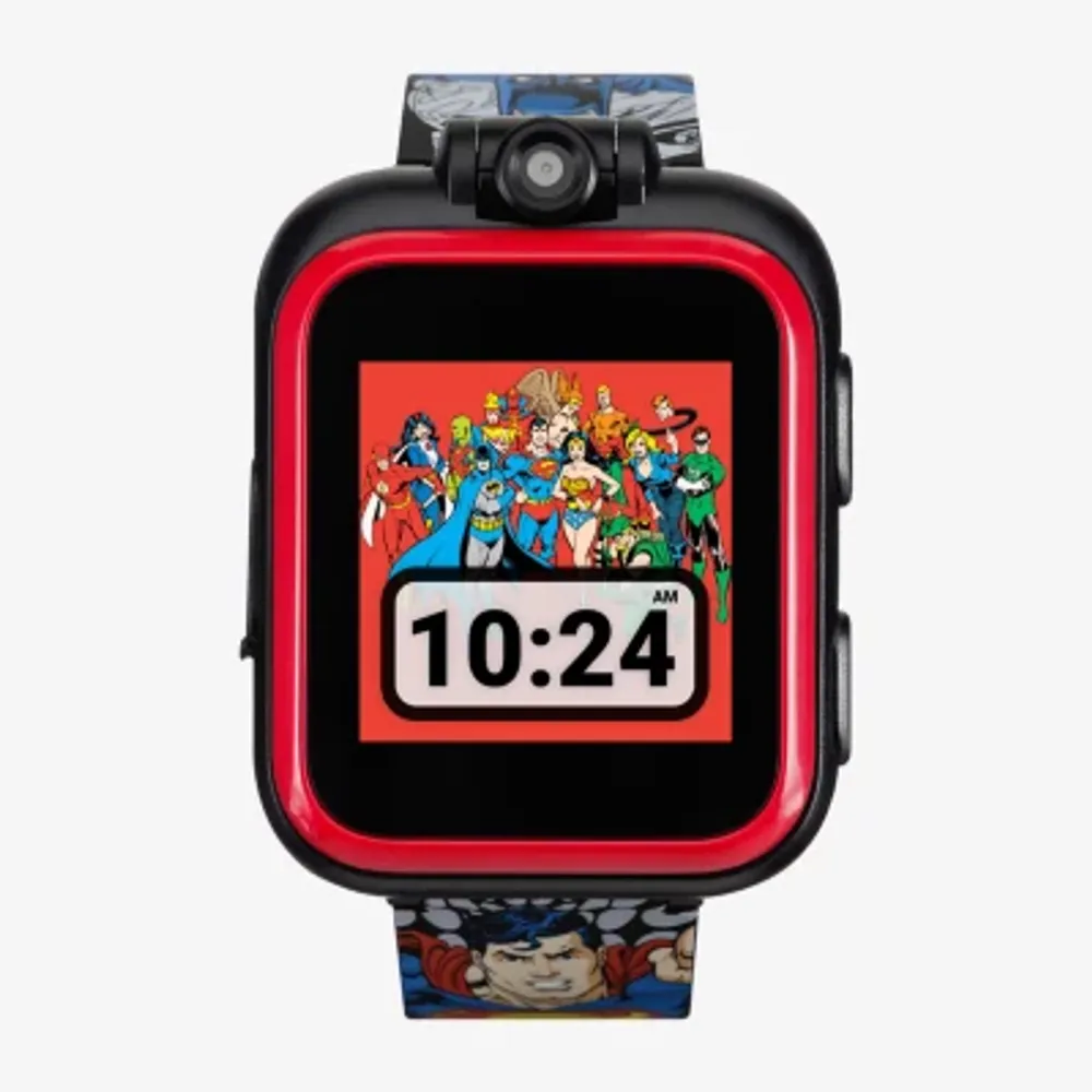 Itouch Playzoom Justice League Boys Black Smart Watch 50098m-18-Blt