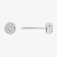 1/6 CT. T.W. Mined White Diamond Sterling Silver 5.3mm Round Stud Earrings