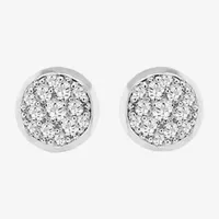 1/6 CT. T.W. Natural White Diamond Sterling Silver 5.3mm Round Stud Earrings