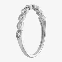 1/10 CT. T.W. Natural White Diamond Sterling Silver Band