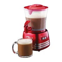 Nostalgia Retro 32-Ounce Hot Chocolate, Milk Frother, Cappuccino, Mocha, Latte Maker and Dispenser