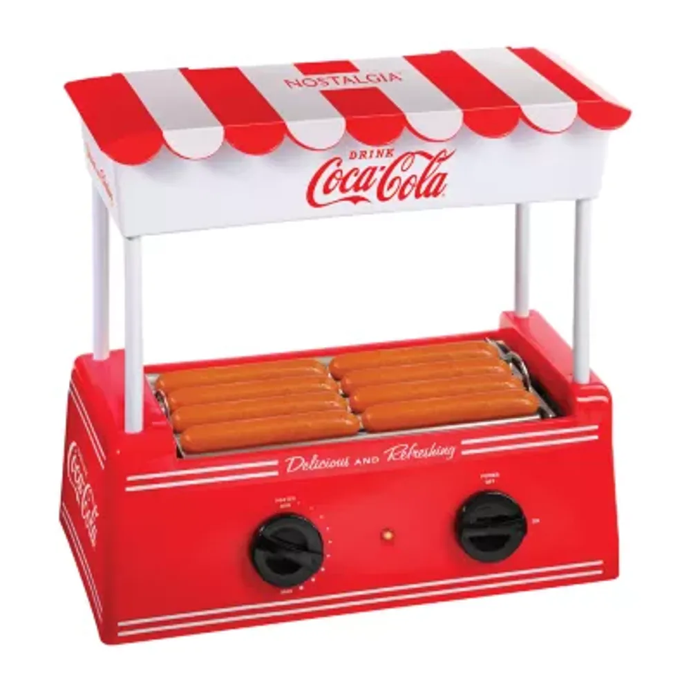 Nostalgia CKHDR8CR Coca Cola Hot Dog Roller