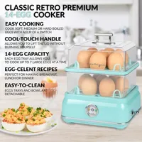 Nostalgia CLEC14AQ Classic Retro 14-Capacity Egg Cooker