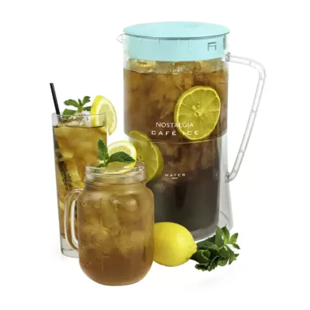 Nostalgia CLIT3PLSAQ Classic Ice Brew Tea & Coffee Maker with Plastic Pitcher