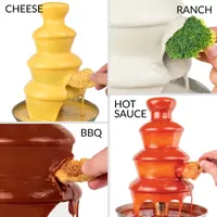 Nostalgia CLCF4AQ Classic Retro 4-Tier 2-Pound Chocolate Fondue Fountain