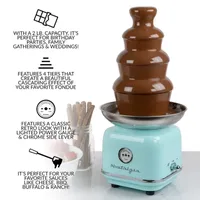 Nostalgia CLCF4AQ Classic Retro 4-Tier 2-Pound Chocolate Fondue Fountain