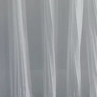 Elrene Home Fashions Jolie Crushed Tie Top Sheer Single Curtain Panel