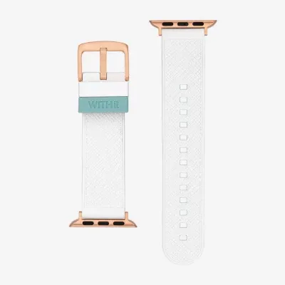 Withit Apple Compatible Unisex Adult White Watch Band Wi/T-Ac3-08-158-Bx-01