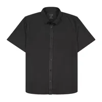 Van Heusen Slim Mens Moisture Wicking Fit Short Sleeve Button-Down Shirt