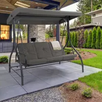 3 Seater Patio Swing With Canopy