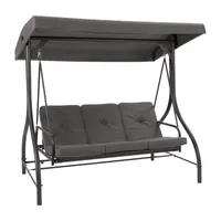 3 Seater Patio Swing With Canopy