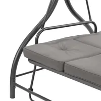 3 Seater Patio Swing With Canopy