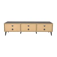 Adjustable 6 Shelf Wooden TV Stand