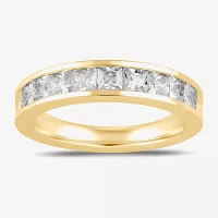 F / Si2) /2 CT. Lab Grown White Diamond 10K Gold Anniversary Band