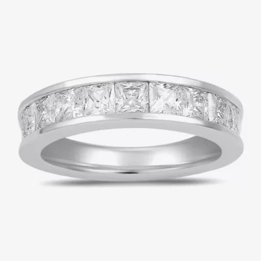 F / Si2) /2 CT. Lab Grown White Diamond 10K Gold Anniversary Band