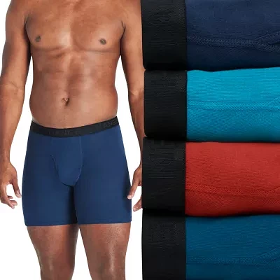 Hanes Big and Tall Mens 4 Pack Boxer Briefs