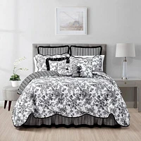 Laurel Manor Toile Garden Cotton Quilt