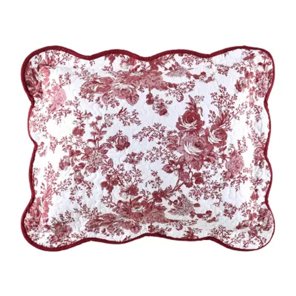 Laurel Manor Toile Garden Cotton Pillow Sham