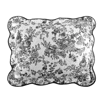 Laurel Manor Toile Garden Cotton Pillow Sham