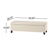 Mission Storage Ottoman