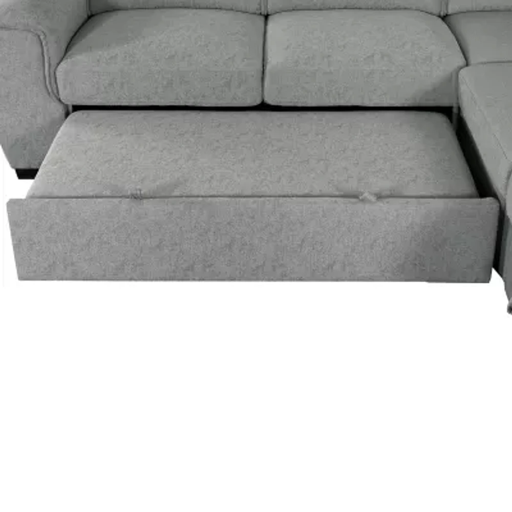 Joss 3-pc. Pad-Arm Upholstered Sectional