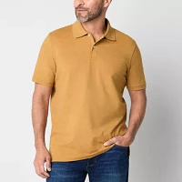 St. John's Bay Premium Stretch Mens Classic Fit Short Sleeve Polo Shirt