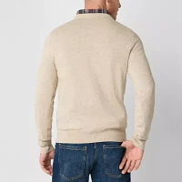St. John's Bay Fine Gauge Mens Crew Neck Long Sleeve Pullover Sweater