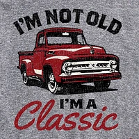 Mens Short Sleeve Classic Truck Graphic T-Shirt