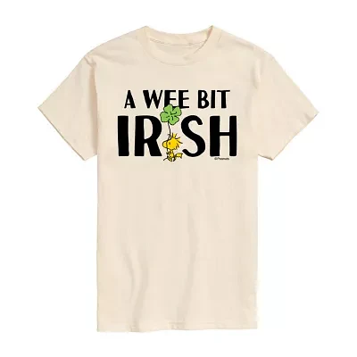 Mens Short Sleeve Peanuts St. Patrick's Day Graphic T-Shirt