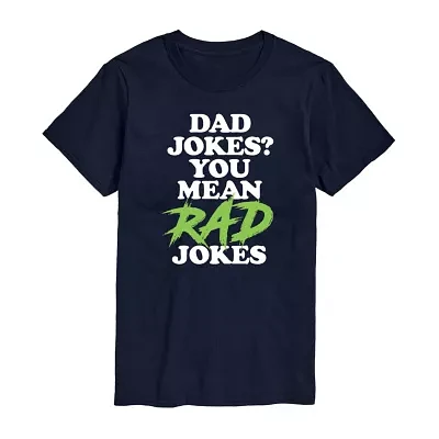 Mens Short Sleeve Dad Jokes Graphic T-Shirt