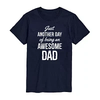 Mens Short Sleeve Awesome Dad Graphic T-Shirt