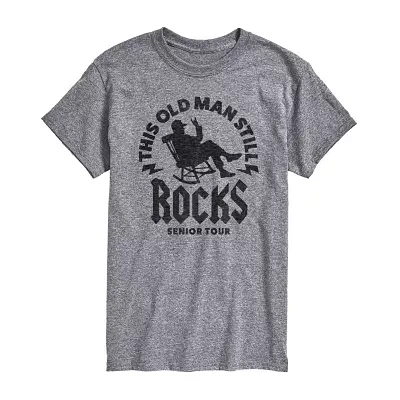 Mens Short Sleeve Old Man Graphic T-Shirt