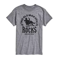 Mens Short Sleeve Old Man Graphic T-Shirt
